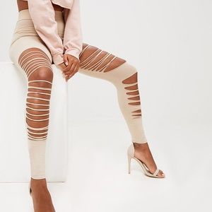 Pretty little thing NWT ripped leggings